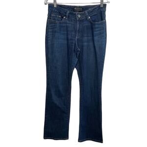 Lee Medium Wash Curvy Fit Mid Rise Bootcut Denim Jeans Stretch Blue Women's Sz 8